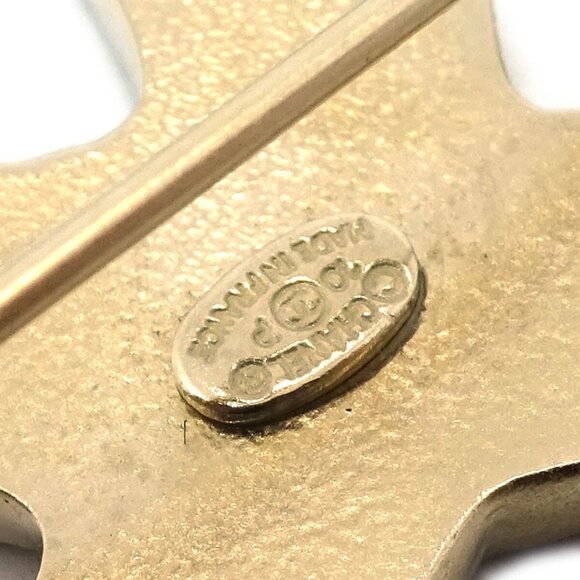 Chanel CC Brooch Pin Gold - Picture 8 of 8